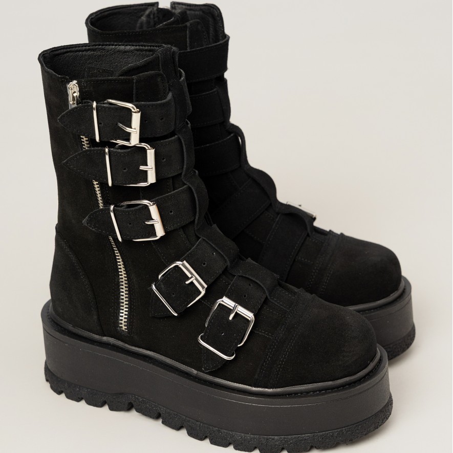        Ghete - Luna - Velur Black